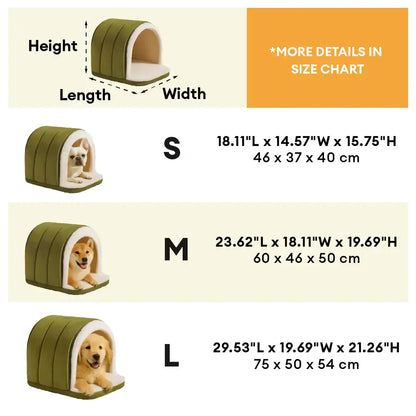 Cave-Style Warm Deep Sleeping Snug Cat Cave Dog House